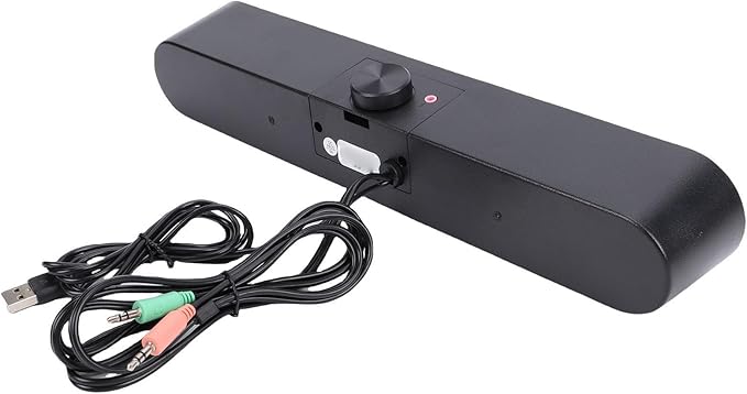 SUNGOOYUE Desktop Speaker PC Soundbar Compact Computer Speaker 3.5mm USB Sound Input with Bass Technology for Laptop Tablet Phone Smart Devices