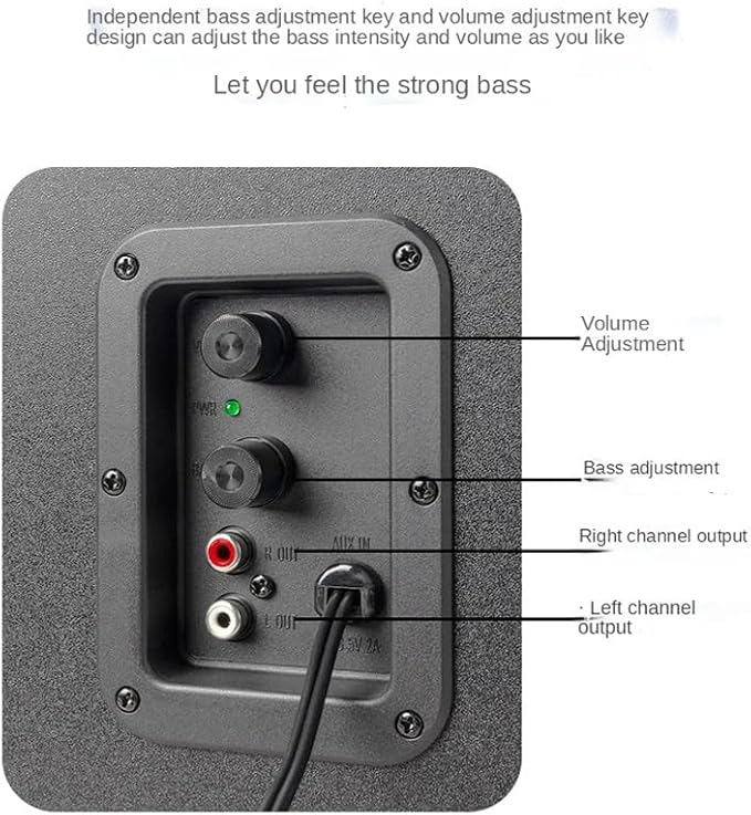 JSEIAJB Multimedia Overweight Subwoofer Mobile Phone Plug Card Speaker Active Laptop Speaker