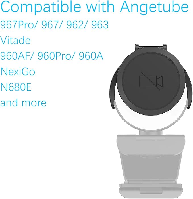 Angetube 1080P Streaming Webcam Kits 967 HD Web Camera with Microphone and Light Software Control Webcam Cover - Web Cam Privacy Shutter to Protect Lens and Security
