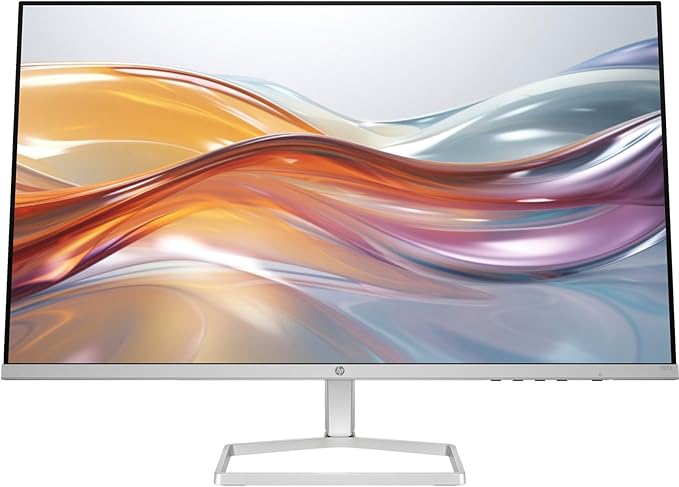 HP Series 5 527sf Monitor (Replaces Model M27h) 94F44AA#ABA with Docztorm Dock 27 FHD (1920x1080) Display 2X HDMI 1x VGA Flicker-Free Ideal for Home &amp Business Black/Silver (2026 Latest Mod