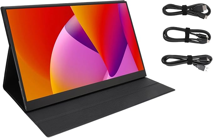 15.6 Inch Portable Monitor External Monitor Portable Gaming Monitor Portable Video Business Monitor