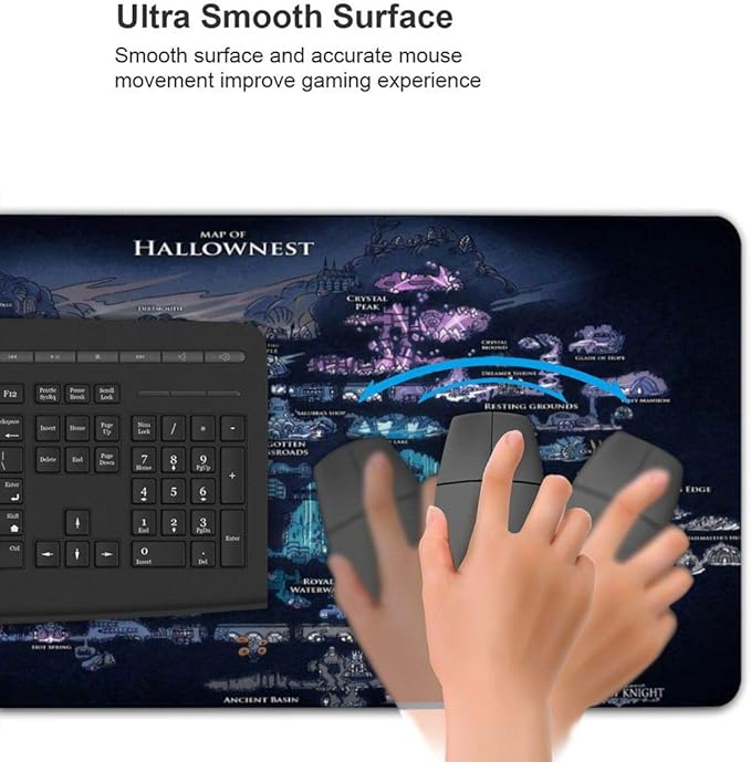 Mouse Pad Large Gaming Mouse Pad Mat Extended Size Mousepad for Computer Desktop PC Laptop Keyboard Pad Desk Pad with Anti-Slip Rubber Mat Base