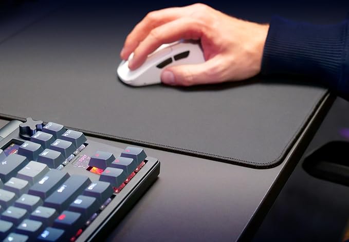 CHERRY XTRFY GP7 Cloth Gaming Mousepad | Large Graphene Black | Extra-Soft Rubber Base | Square 18 X 15.75