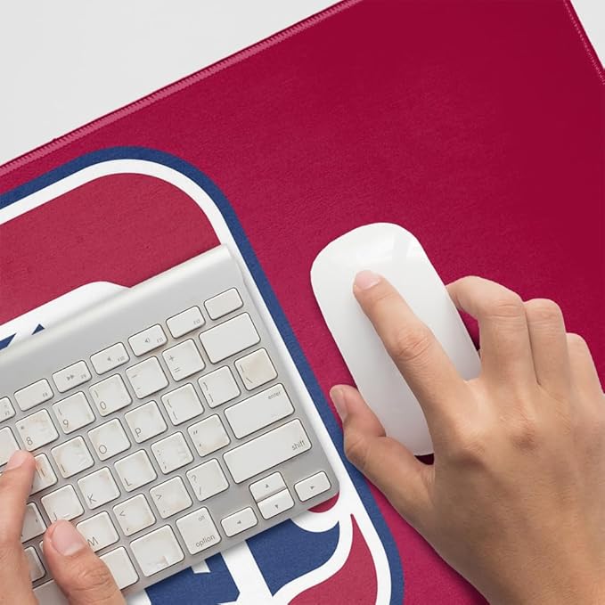 University of Detroit Mercy Titans Primary Logo Large Gaming Mouse Pad Desk Mat with Stitched Edges Non-Slip Base for Gamer Home and Office 31.5 x 15.7