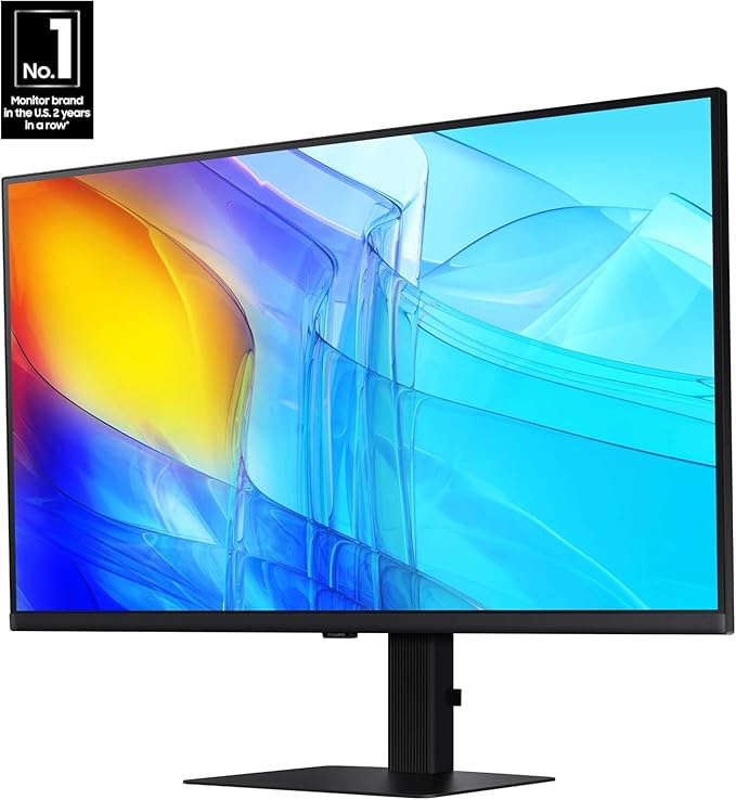 SAMSUNG 27 ViewFinity S8 (S80D) Series 4K UHD High Resolution Computer Monitor HDR10 Multiple Ports w/ HDMI DisplayPort USB-A Height Adjustable Stand LS27D806EANXGO 2024 3Yr Warranty