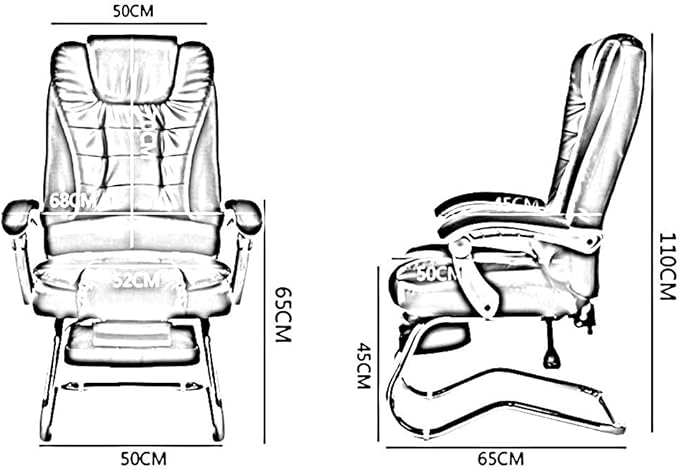 High Back PU Leather Gaming Desk Chair with Footrest Bow Foot Reclining Ergonomic Racing Office Chair Bearing Capacity: 330 Lbs