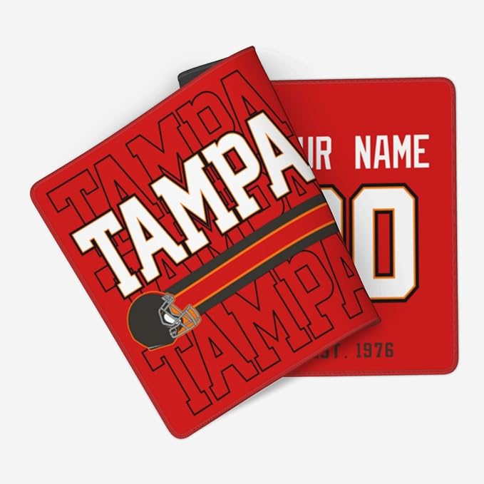 ANTKING Tampa Mouse Pad Custom Name and Number Desk Pad for Men Women Youth Gifts