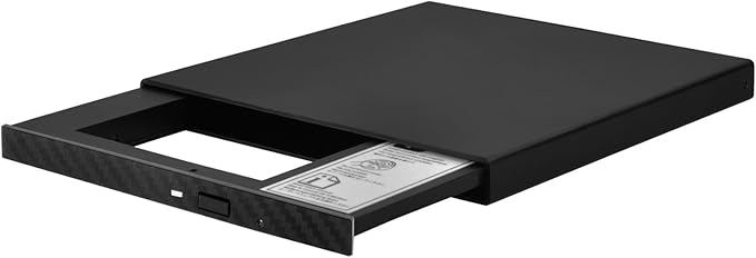 SilverStone Technology 9.5mm Laptop Optical Disc Port ODD to 2.5 SATA SSD Adapter with included external housing TS14B