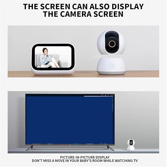360° Smart Home Security Camera PTZ 2K Webcam 1296P 3 Megapixel AI Human Detection Night Vision Webcam(UK PlugOnly Camera)