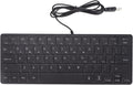 Wired Gaming Keyboard 64 Keys Mini RGB 3 Backlights Desktop Notebook Computer Accessories