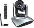 TOALLIN Wireless PTZ Conference Room Camera 10X Optical Zoom 1080P Full HD Video Calling and Streaming Wireless Conference Webcam for Video Conferencing/Church Services Worship/Online Teaching