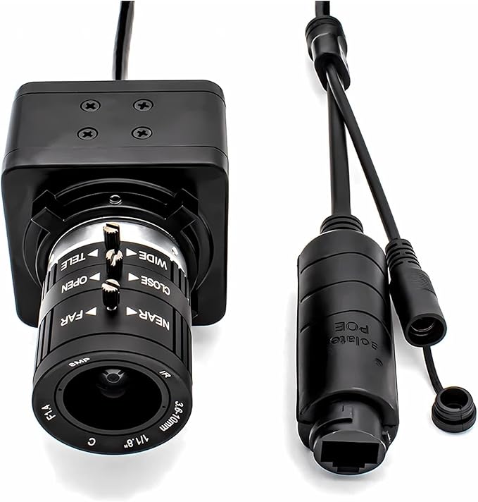 4K POE 48V MINI IP Camera HD Security High Definition Surveillance Support Metal Box 3 10mm Varifocal Webcam