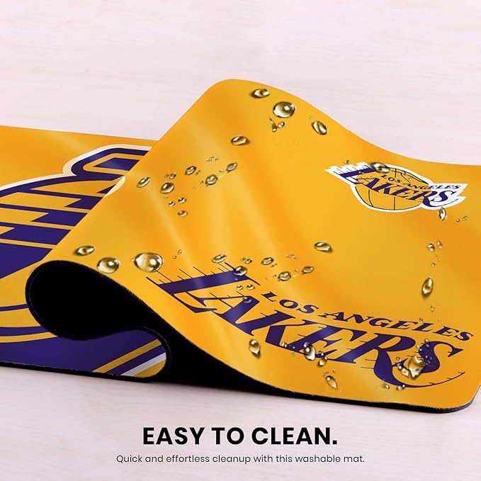 Head Case Designs Officially Licensed NBA Horizontal Banner Los Angeles Lakers 23.62 x 11.81 x 0.12 inches (600 x 300 mm) - L Gaming Office Desk PC Keyboard Mouse Mat Pad