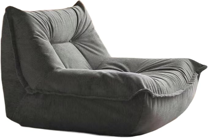 ELEFOCUS Lazy Floor SofaFloor Chair Lounge Bean Bag Chair Single Sofa for Living Room Bedroom Salon Office(B)