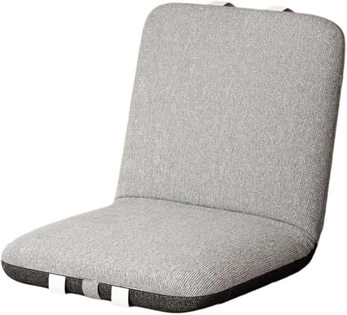 ELEFOCUS Adjustable Indoor Chaise Lounge Sofa Chair with Back Support 5-Position Recliner Padded Floor Bed Folding Gaming Chair(Style-1)