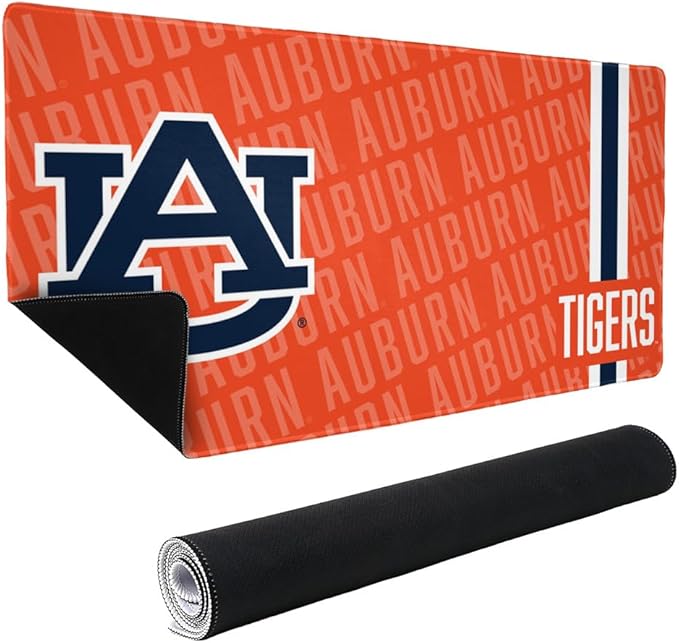 Auburn University Tigers Mascot Large Gaming Mouse Pad Desk Mat with Stitched Edges Non-Slip Base for Gamer Home and Office 31.5 x 15.7