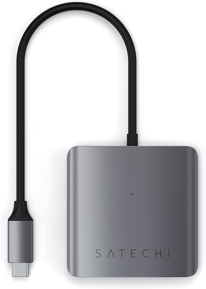 Satechi USB C Hub 4 Port USB C Adapter 5Gbps Data Transfer for MacBook iPad iPhone 17 Microsoft Surface Chromebook and More