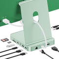 Upgraded 11 in 1 USB C Hub for iMac 24 inch USB Hub 2021 2023 2024 Support M.2 SSD (NOT Included) iMac Hub M1 M3 M4 Accessories 4K HDMI 2.5G Ethernet 5 USB A/C Max 10Gbps SD/TF - Green
