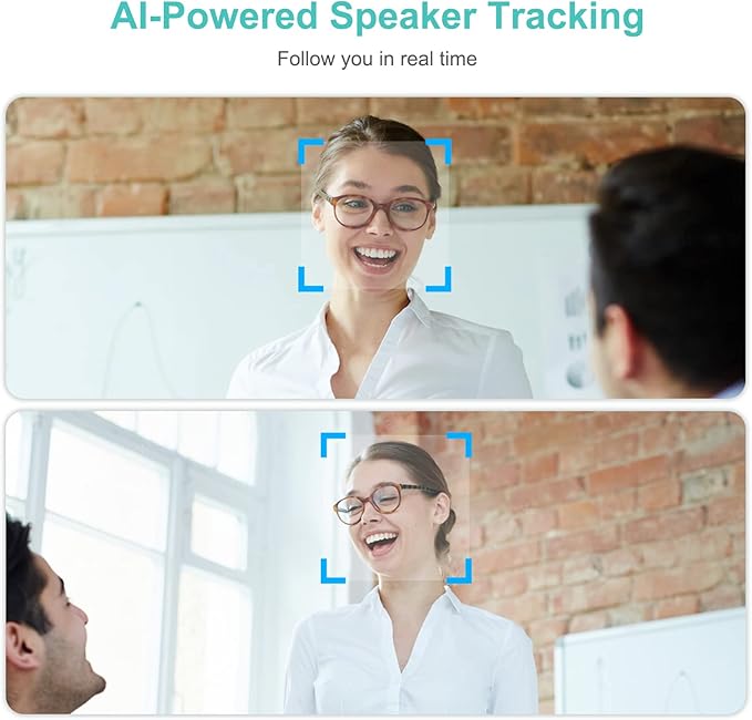 4K Pro Audio and Video Conference Room Camera with Remote Control for Windows TV AI-Powered HD Webcam with Microphone &amp Speaker for Desktop Computer/PC/Monitor/Laptop/Teams/Zoom/Skype