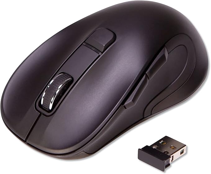 Innovera IVR62500 2.4 GHz Frequency 26 ft. Wireless Range Right Hand Use Hyper-Fast Scrolling Mouse - Black