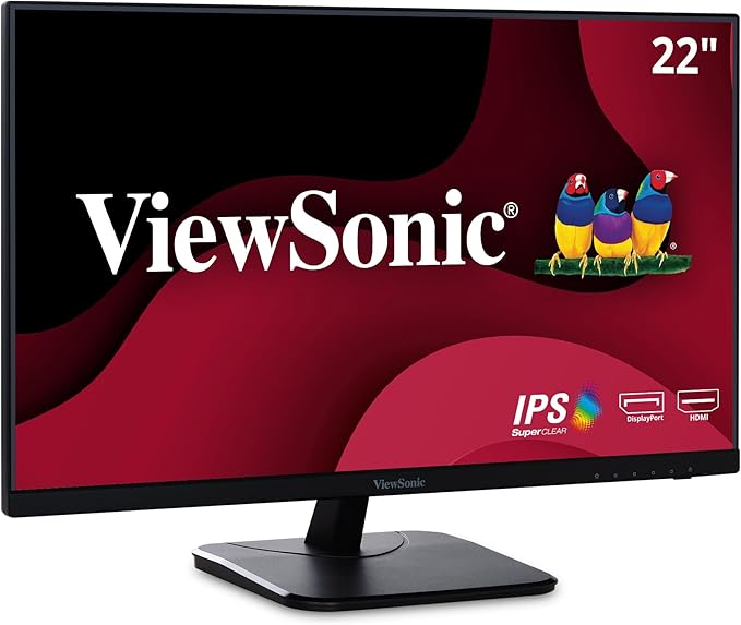 ViewSonic VA2256-MHD 22 Inch IPS 1080p Monitor with FreeSync HDMI DisplayPort and VGA Inputs for Home and Office