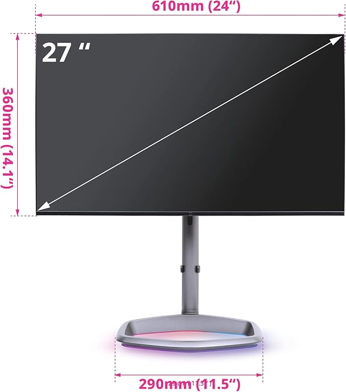 Cooler Master GM27-FQSA 27” ARGB 2K IPS 165Hz QHD 2560 x 1440 PC Monitor 1ms (MPRT) HDR10 FreeSync Premium DP*1 HDMI 2.0 * 2 USB B*1 USB A*2 USB C*1 VESA Mount (CMI-GM27-FQSA-US)