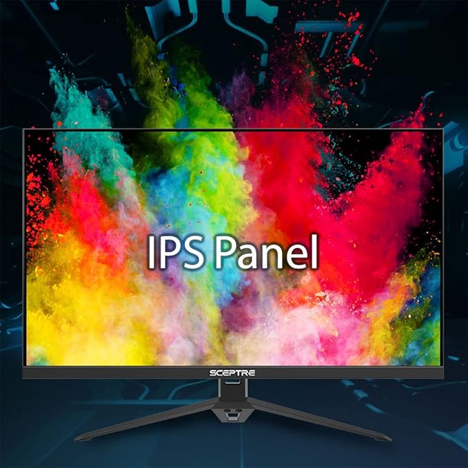 Sceptre New 27-inch IPS Gaming Monitor up to 165Hz DisplayPort HDMI 300 Lux Build-in Speakers Machine Black 2025 (E278B-FPT168 Series)
