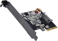 Syba Single Port USB-C 3.2 Gen 2x2 PCI-e Gen 3 x4 Expansion Card ASMedia ASM3242
