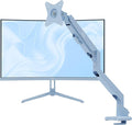 Pixio PXC248WAVE Blue 24 inch 200Hz Refresh Rate FHD 1080p Resolution 1500R Curve Fast VA Panel 1ms GTG Response Time HDR Curved Gaming Monitor and PS1S Wave Blue Single Monitor Arm - Fits up to 32 in