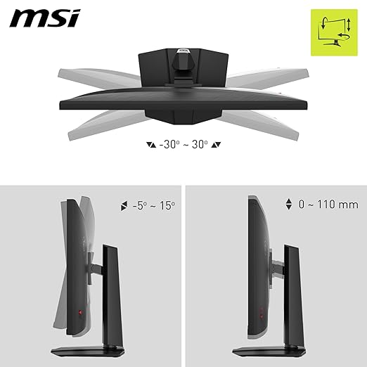 msi MAG 322URDF E16 32-inch 3840 x 2160 (UHD) Gaming Monitor 320Hz Adaptive-Sync HDMI DisplayPort VESA Mountable Tilt Height Adjustable Speaker 0.05ms Black