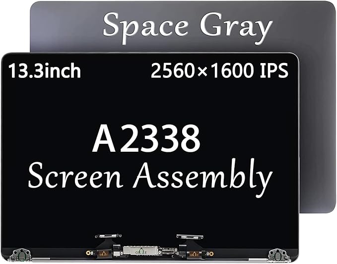 A2338 M2 Screen Replacement for MacBook Pro Retina M2 A2338 EMC 8162 MNEH3LL/A Full LED LCD Screen Display Assembly Grey