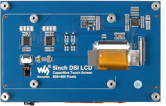 waveshare 4.3inch Capacitive Touch Display Compatible with Raspberry Pi 5/4B/3B+/3A+/3B/2B/B+/A+/CM3/3+/4 800×480 Resolution IPS Wide Angle MIPI DSI Interface