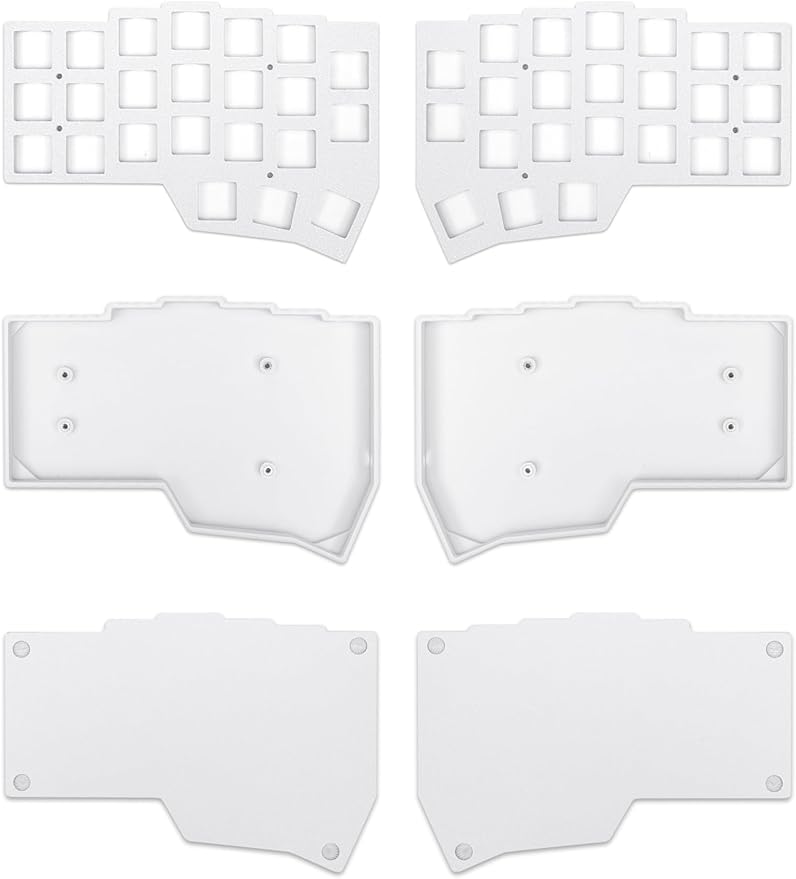 YIVU CORNE V4.1 Split Mechanical Keyboard 40% 3x6 Ortholinear Layout QMK/Vial Programmable Wired Hot-Swappable RGB Gaming Keyboard Pre-Lubed Linear Switches Ergonomic Typing