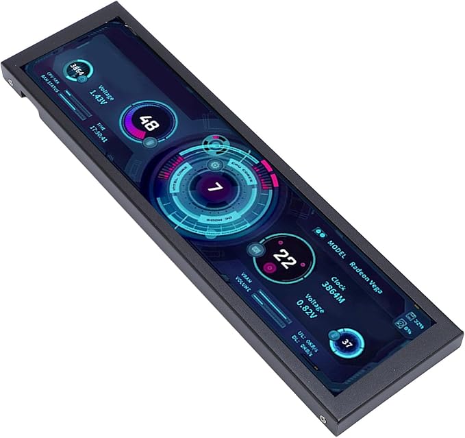 1920x480 Resolution 8.8 Inch PC Monitor with Builtin Decoding Chip for Enhanced User Experience Perfect for Video Editing