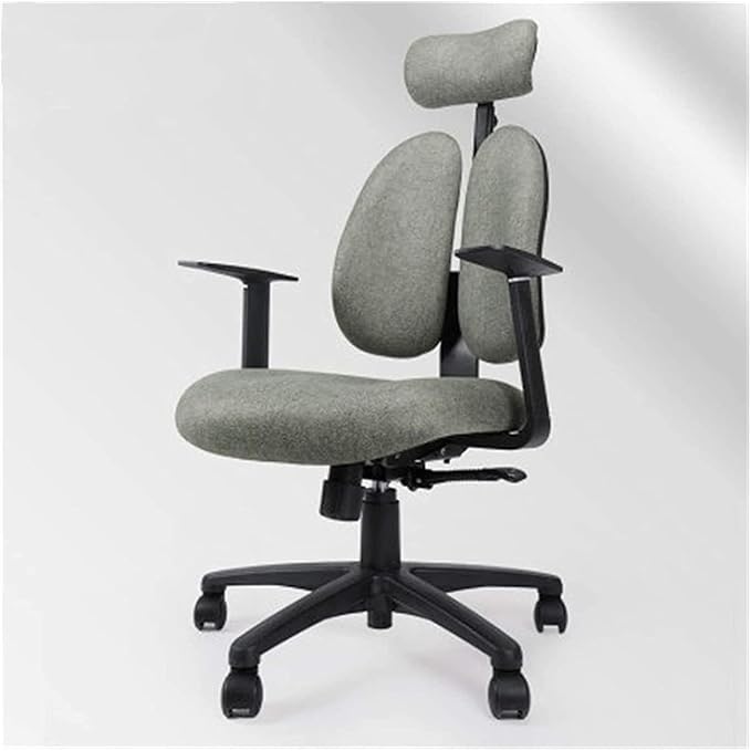Gaming Chair for Home Ergonomic Chair Gaming Seat Game Swivel Chair Home Comfortable (Color:Gray)