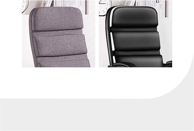Black Living Room Gaming Chair Home Office Desk Chair with Rocking Function and Footrest Executive Swivel Chair 51 * 114-124CM(Color:Black)