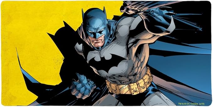 Batman Character Large Gaming Mouse Pad Desk Mat with Stitched Edges Non-Slip Base for Gamer Home and Office 31.5 x 15.7