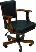 RAM Gameroom Products Cushioned Game Table Arm Chair Finish: Chestnut