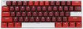 Vikye Mechanical Gaming Keyboard Portable 60% Layout 61 Keys Type C Wired Keyboard with RGB Backlight for Laptop PC Red Switch with Red Switch