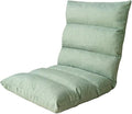 ELEFOCUS Folding Floor Chair Foldable 6-Speed Adjustment Single Small Sofa Easy to Remove and Wash Computer Chair(Green)