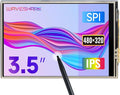 waveshare 3.5inch Resistive Touch Display Compatible with Raspberry Pi 5/4B/3B/Zero/Zero W/Zero 2W/Pico/Pico W/Pico WH 480×320 125MHz High-Speed SPI
