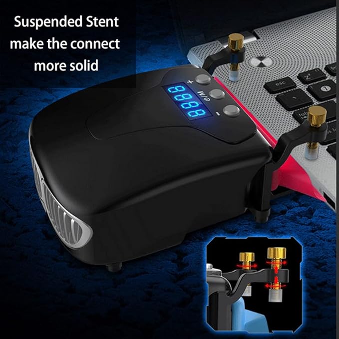 Laptop Cooling Vacuum Fan External Silent Ice Notebook Cooler Digital Display Adjustable Smart Model Cooler
