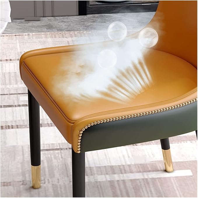 Adjustable Office Computer Chair with Armrest Dining Chairs Kitchen Backrest Room Furniture Soft Cushion Chair(Green)