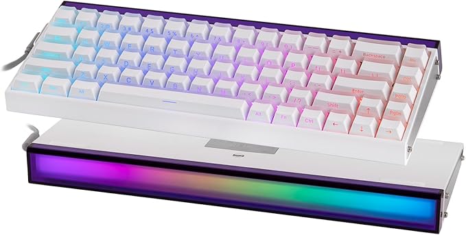 EPOMAKER Aula Hero 68 HE Wired Magnetic Gaming Keyboard 0.01mm Adjustable Actuation Rapid Hall Effect Switch 8kHz Polling 5-Layer Sound Dampening RGB Box &amp Backlight (White Lighthouse)