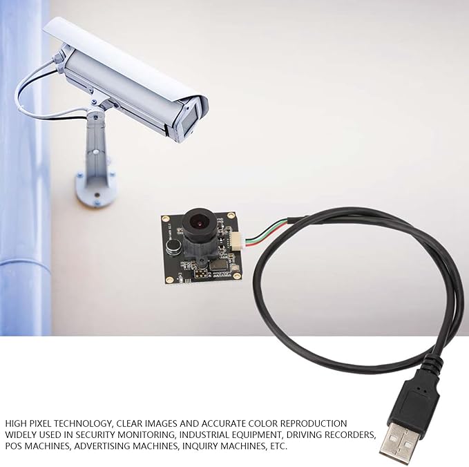 2 Million Pixels USB Camera Module Wide Angle Lens Tiny Robot Camera Suitable for Car Recorders Search Engines Etc
