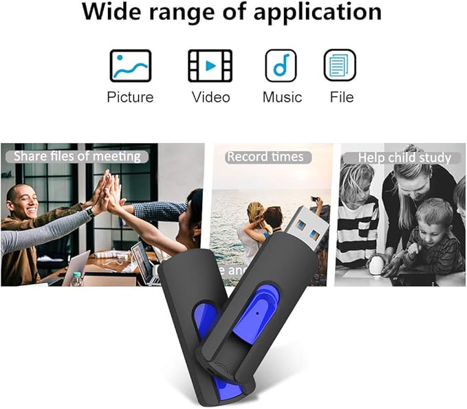 JUANWE 256GB USB Drive Thumb Drive USB 3.0 Flash Drive USB Storage Flash Drive 256 GB Retractable Slide Jump Drive for Expand Capacity &amp Data Storage