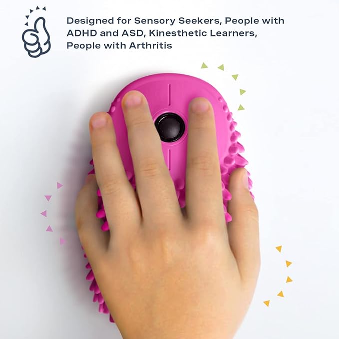 HedgeHog Health Hoglet Fidget Computer Mouse – Cute Wireless Design Perfect Tactile Tool for Stress Relief and Focus. Combines Comfort and Functionality for a Unique and Engaging Experience.