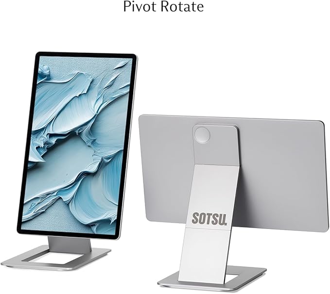 SOTSU FlipAction Touch 14 Portable Monitor | FHD IPS 10-Point Touchscreen | 400 Nits | 100% sRGB | Rotatable | Robust &amp Lightweight | Tempered Glass | USB-C &amp Mini HDMI | for Windows Android