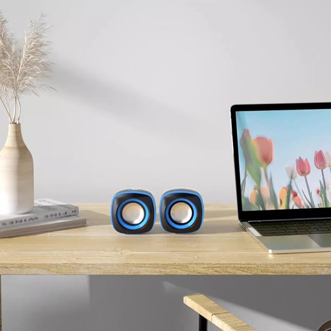 Computer Audio Desktop Home Wired Speaker Portable Small Subwoofer(D)