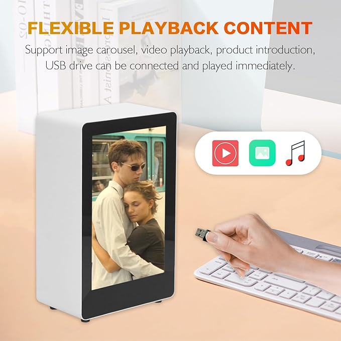 10.1 Inch Transparent Display Cabinet Android 11 75%+ Transparency 10-Point TouchSmart Transparent LCD Showcase for Retail Jewelry Exhibits &amp Product Advertising